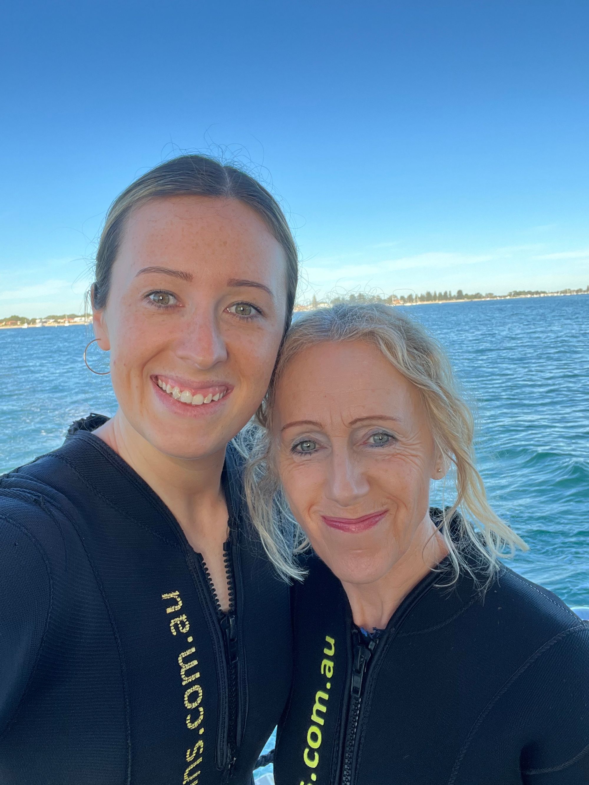 A swim with wild dolphins off Rockingham beach